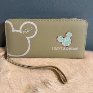 Hello I Have a Dream Mickey Mouse Wallet Wristlet